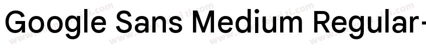 Google Sans Medium Regular字体转换